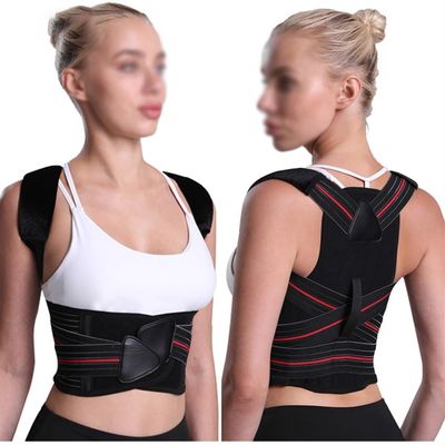 GHAKKE Invisible Back Posture Corrector Adjustable Back Support Shoulder Back Neck Clavicle Spine Brace Hunchback Correction Trainer Posture Fixer Tape Men Women(XXL)