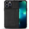 BRART Wallet Case for iPhone 13 Pro Max/13 Pro/13 with Credit Card Holder, Premium Leather Magnetic Clasp Kickstand Shockproof Back Cover (Color : Black, Size : 13 Pro Max 6.7") view 1