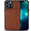 BRART Wallet Case for iPhone 13 Pro Max/13 Pro/13 with Credit Card Holder, Premium Leather Magnetic Clasp Kickstand Shockproof Back Cover (Color : Brown, Size : 13 6.1") view 1