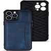 BRART Wallet Case for iPhone 13 Pro Max/13 Pro/13 with Credit Card Holder, Premium Leather Magnetic Clasp Kickstand Shockproof Back Cover (Color : Blue, Size : 13 Pro Max 6.7") view 2