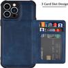 BRART Wallet Case for iPhone 13 Pro Max/13 Pro/13 with Credit Card Holder, Premium Leather Magnetic Clasp Kickstand Shockproof Back Cover (Color : Blue, Size : 13 Pro Max 6.7") view 4