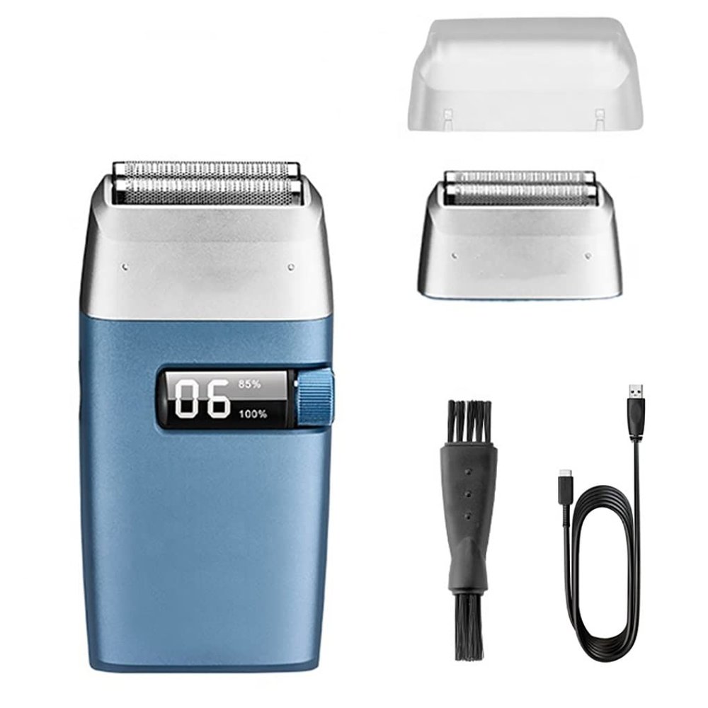 Electric Razor for Men, 3-motor speed hair/beard shaver rechargeable electric shaver for men electric razor head shaving machine for bald