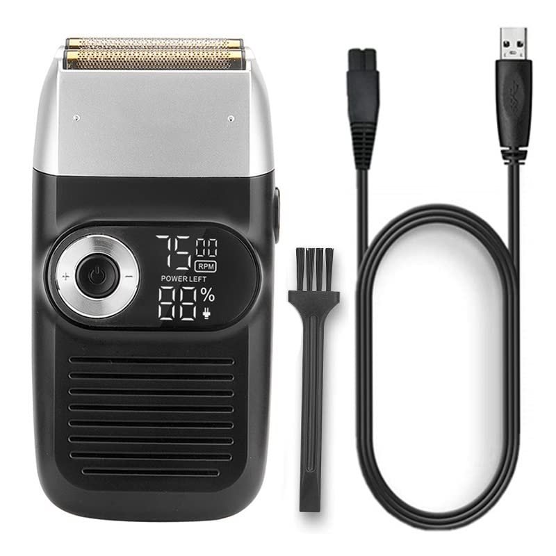 Electric Razor for Men, 3 speeds powerful hair electric shaver for men bald head electric razor beard shaving machine barber finishing fades tool
