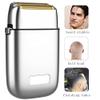 Electric Razor for Men, Professional barber finishing fades hair shaverall metal rechargeable electric beard electric razor bald shaving machine (Color : Gold) view 3