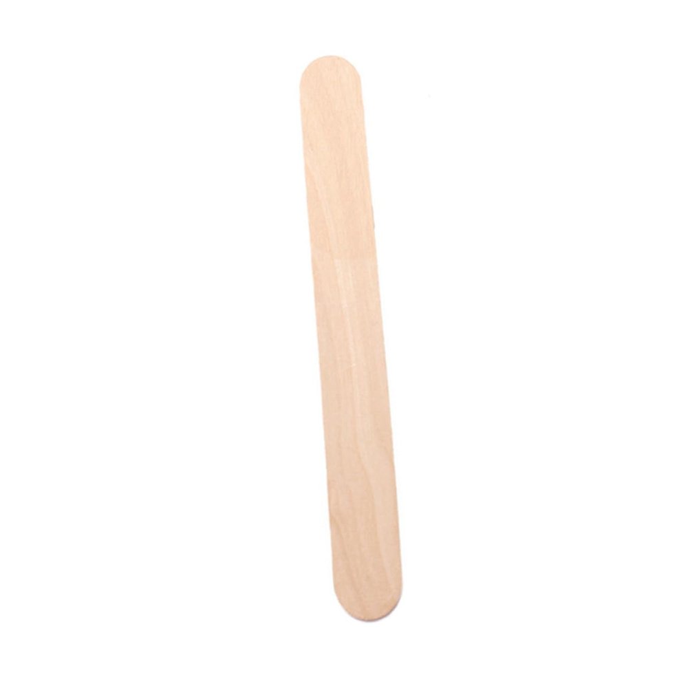 ULTECHNOVO 100pcs Cosmetic Beauty Care Rod Unhairing Tool Premium Spatula for Waxing Makeup Application Tongue Depressing Light Yellow