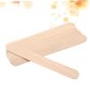ULTECHNOVO 100pcs Cosmetic Beauty Care Rod Unhairing Tool Premium Spatula for Waxing Makeup Application Tongue Depressing Light Yellow view 2