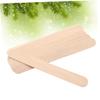 ULTECHNOVO 100pcs Cosmetic Beauty Care Rod Unhairing Tool Premium Spatula for Waxing Makeup Application Tongue Depressing Light Yellow view 4