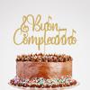 Acexylmy Glitter Buon Compleanno Cake Topper - Italian Happy Birthday Cake Topper, Music Birthday Cake Pick Decorations, Gold view 1