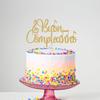 Acexylmy Glitter Buon Compleanno Cake Topper - Italian Happy Birthday Cake Topper, Music Birthday Cake Pick Decorations, Gold view 3