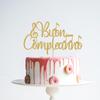 Acexylmy Glitter Buon Compleanno Cake Topper - Italian Happy Birthday Cake Topper, Music Birthday Cake Pick Decorations, Gold view 4
