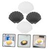 Anneome 4pcs Silicone Shell Soap Dish Self-draining Mesh Holder for Bathroom Kitchen view 3