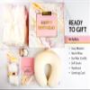 Birthday Gift Basket for Women - Happy Birthday Gift Basket For Her w/Memory Foam Pillow, Blanket, Candle, Socks, Journal, and Card - Curated Birthday Gift Set and Happy Birthday Gift Box for Women view 2
