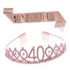 Abaodam 3sets Hair Comb and Party Etiquette Belt Sash for Party Celebrations Birthday Supplies for Adults view 1