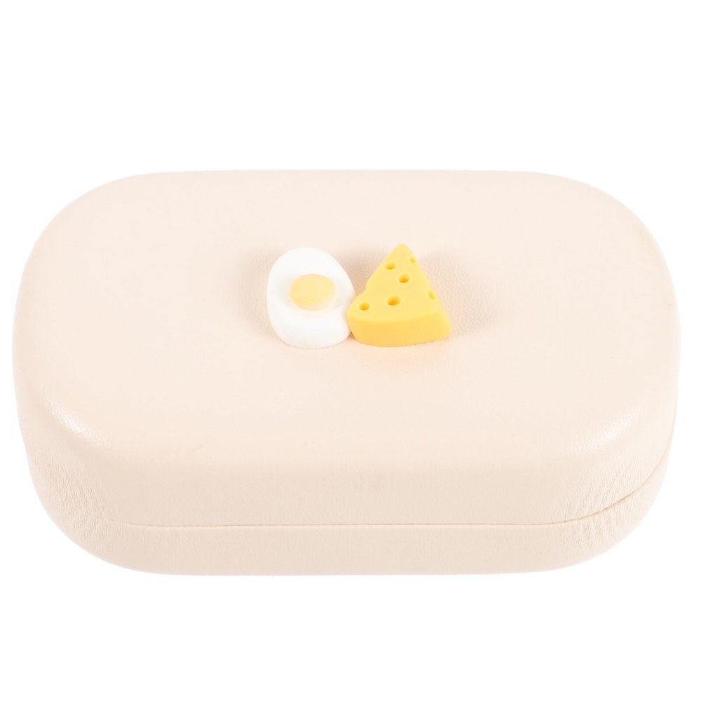 Beavorty Portable Cute Vision Care Case Glitter Design for Travel and Daily Use Small for Convenient Storage