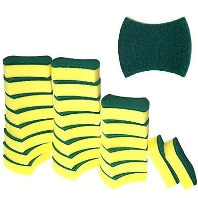 12 Pack Kitchen Cleaning Sponge, Dish Towel, Scouring Pad, Dishware Eco-Friendly Anti-Scratch Scrubbing Sponge