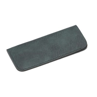 Leather Portable Glasses Case Fold-able Glasses Box For Reading Eyeglasses Sunglasses for Men Women Gift-Blue