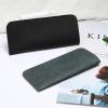 Leather Portable Glasses Case Fold-able Glasses Box For Reading Eyeglasses Sunglasses for Men Women Gift-Blue view 2