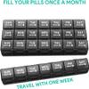 Monthly Pill Organizer,28-Day Pill Box, Organized by Week, with Dust-Proof Container for Vitamins, Supplements, and Fish Oils  Ideal for Travel view 4