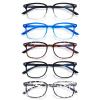 ZONLON 5 Pack Reading Glasses for Women - Anti Blue Light Blocking with Spring Hinges (5 Multicolor C3, 3.00) view 1