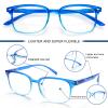 ZONLON 5 Pack Reading Glasses for Women - Anti Blue Light Blocking with Spring Hinges (5 Multicolor C3, 3.00) view 3
