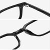 NOVESIXTDAT Anti Glare Computer Readers Large Square Reading Glasses Presbyopic Glasses Blue Light Blocking Flat Light Mirror (Color : Tea, Size : +350) view 4