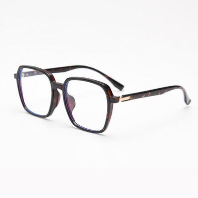 NOVESIXTDAT Anti Glare Square Computer Readers Oversized Reading Glasses Eyewear Blue Light Blocking Flat Light Mirror (Color : C4, Size : +150)