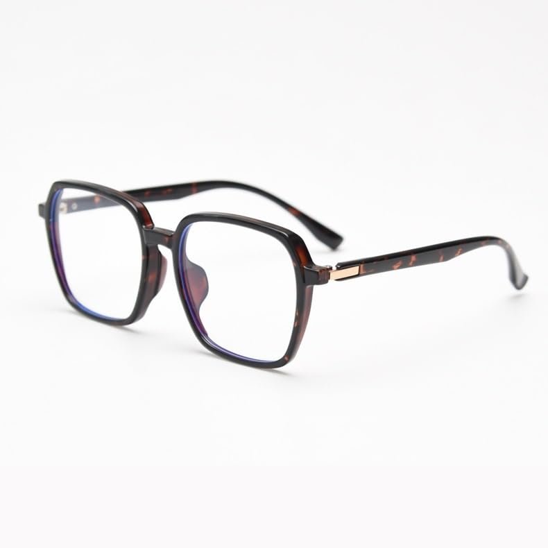 NOVESIXTDAT Anti Glare Square Computer Readers Oversized Reading Glasses Eyewear Blue Light Blocking Flat Light Mirror (Color : C4, Size : +150)