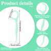 200 Pcs Dental Floss, Floss Sticks Dental 2 in 1 Toothpicks Sticks Disposable Portable Interdental Cleaning Tool for Teeth Cleaning, Green, 7.5CM view 3