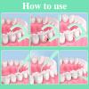 200 Pcs Dental Floss, Floss Sticks Dental 2 in 1 Toothpicks Sticks Disposable Portable Interdental Cleaning Tool for Teeth Cleaning, Green, 7.5CM view 4