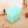 BORDSTRACT Plastic Toothpick, Double Head Dental Floss Interdental Toothpick, 1100pcs Disposable Brush Teeth Stick, Dental Oral Care Cleaning(Green) view 3