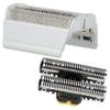 vhbw 1x cutter block, 1x dual shaving foil with frame compatible with Braun Flex XP/XP II 5716, 5719 Razor, Shaver, Trimmer - Combo-Pack Black Silver view 1