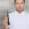 Sonic Electric Toothbrush, Soft Bristles, Efficient Power, 3 Modes, 3 Replaceable Brush Heads, White/Black/Pink (Black) view 2