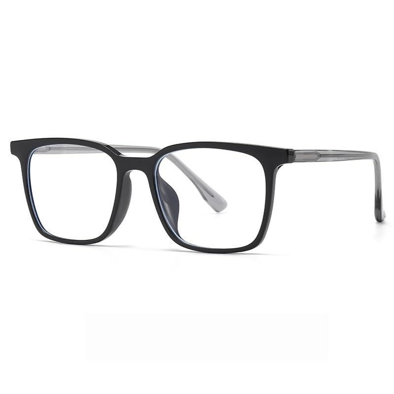 NOVESIXTDAT Fatigue Relieve Reading Glasses Computer Readers Blue Light Blocking Oversized Flat Light Mirror Presbyopic Glasses (Color : Black-gray, Size : +200)