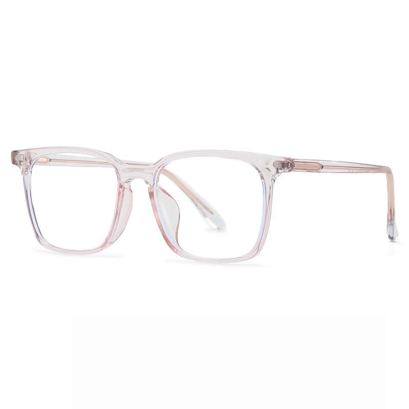 NOVESIXTDAT Fatigue Relieve Reading Glasses Computer Readers Blue Light Blocking Oversized Flat Light Mirror Presbyopic Glasses (Color : Pink, Size : +200)