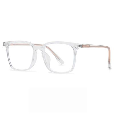 NOVESIXTDAT Fatigue Relieve Reading Glasses Computer Readers Blue Light Blocking Oversized Flat Light Mirror Presbyopic Glasses (Color : Transparent, Size : +250)
