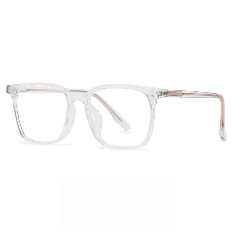 NOVESIXTDAT Fatigue Relieve Reading Glasses Computer Readers Blue Light Blocking Oversized Flat Light Mirror Presbyopic Glasses (Color : Transparent, Size : +250)