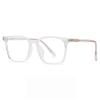 NOVESIXTDAT Fatigue Relieve Reading Glasses Computer Readers Blue Light Blocking Oversized Flat Light Mirror Presbyopic Glasses (Color : Transparent, Size : +250) view 1
