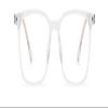 NOVESIXTDAT Fatigue Relieve Reading Glasses Computer Readers Blue Light Blocking Oversized Flat Light Mirror Presbyopic Glasses (Color : Transparent, Size : +250) view 2