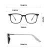 NOVESIXTDAT Fatigue Relieve Reading Glasses Computer Readers Blue Light Blocking Oversized Flat Light Mirror Presbyopic Glasses (Color : Transparent, Size : +250) view 3