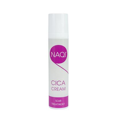 NAQI - Cica Cream - for Skin Recovery - Improves Appearance and Healing Process of Scars, Burn and/or Damaged Skin - Dermatologically Tested - Vegan-Friendly - 100 ml