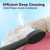 6 Pack Replacement Flossing Toothbrush Heads for Waterpik Sonic Fusion - Compatible with SF-01/SF-02/SF-03/SF-04 - Black with Caps view 3