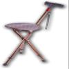 Folding Crutch Stool Crutches Walking Stick Three Leg Folding Crutch Chair Smart Lighting Alarm Old Man Cane Stool Three Leg Folding Crutch Bench Walker for Elderly Travel Assist view 2