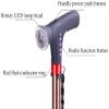 Folding Crutch Stool Crutches Walking Stick Three Leg Folding Crutch Chair Smart Lighting Alarm Old Man Cane Stool Three Leg Folding Crutch Bench Walker for Elderly Travel Assist view 4
