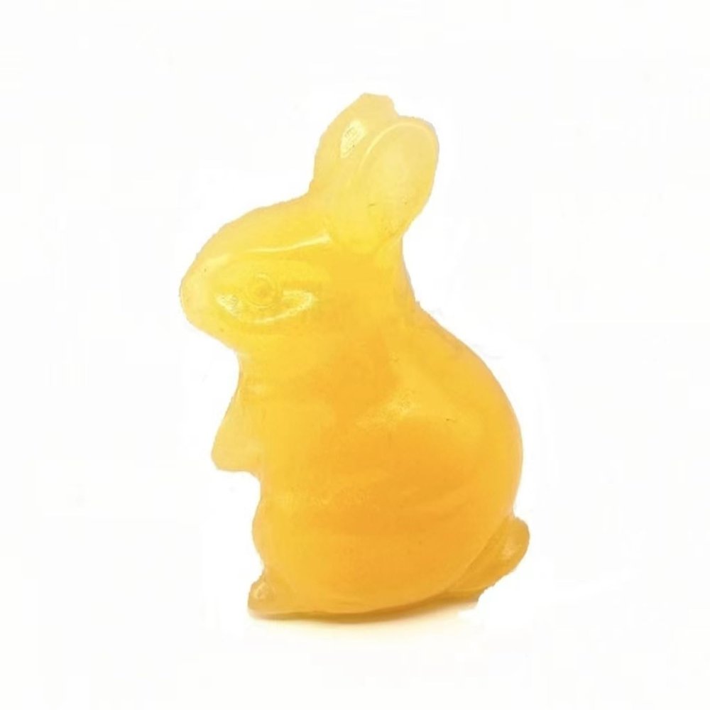1PC Many Kinds Cute Elf Rabbit Natural Crystal Quartz Rocks Mineral Stone Carving Quartz Crystals,Yellow Jade