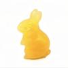 1PC Many Kinds Cute Elf Rabbit Natural Crystal Quartz Rocks Mineral Stone Carving Quartz Crystals,Yellow Jade view 1