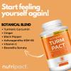 Nutripact Turmeric Extract Complex 10,000mg with Curcumin, Black Pepper, Ginger, Ashwagandha, Boswellia & Vitamin C High Strength Tumeric Supplement (not Tablets) 95% Curcuminoids - 60 Vegan Capsules view 3