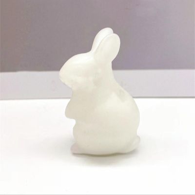 1PC Many Kinds Cute Elf Rabbit Natural Crystal Quartz Rocks Mineral Stone Carving Quartz Crystals,White Jade