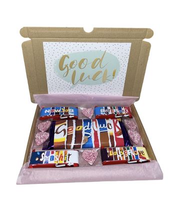 Personalised Good Luck Chocolate Gift Box