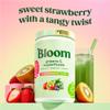 Bloom Super Greens Powder Strawberry Kiwi (60 Servings) Blends Probiotics, Enzymes, Spirulina, and Chlorella to Support Womens Gut Health, Relieve Bloating, and Aid Digestion Naturally view 2