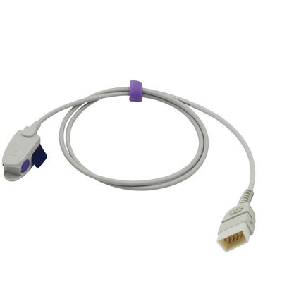 Compatible Smiths BCI Spo2 Sensor 3178 Pediatric Clip 3.2 ft 9 Pins Connector